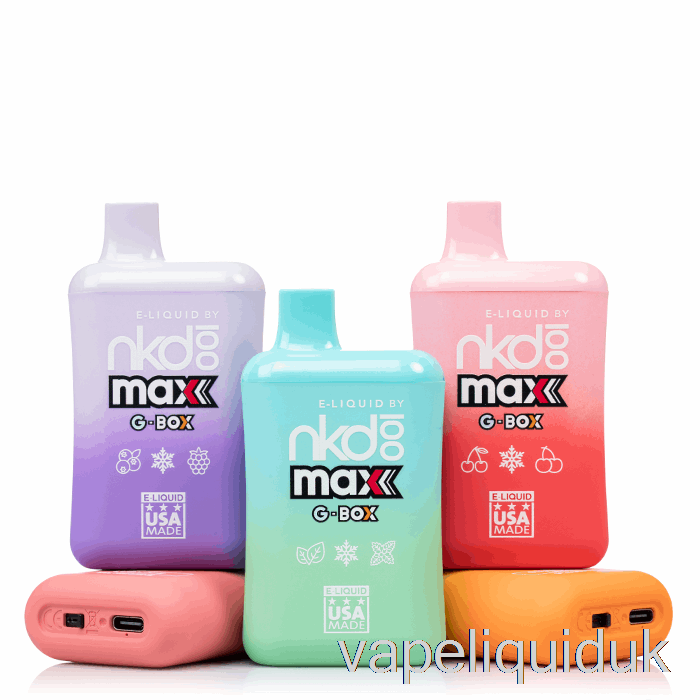 GBOX x Naked 100 5500 Disposable American Patriot Vape Liquid